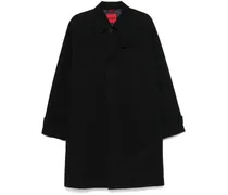 Einreihiger Trenchcoat - Schwarz