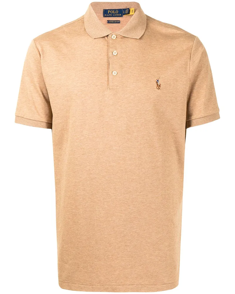 Ralph Lauren Poloshirt mit Pony-Stickerei - Braun Braun