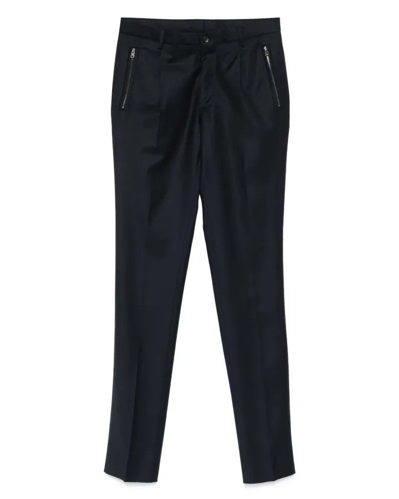 Etro Bundfaltenhose mit Reißverschlusstasche - Blau Blau