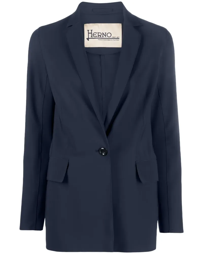 Herno Einreihiger Blazer - Blau Blau