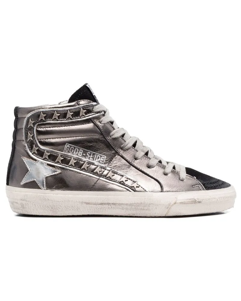 Golden Goose Slide High-Top-Sneakers - Grau Grau