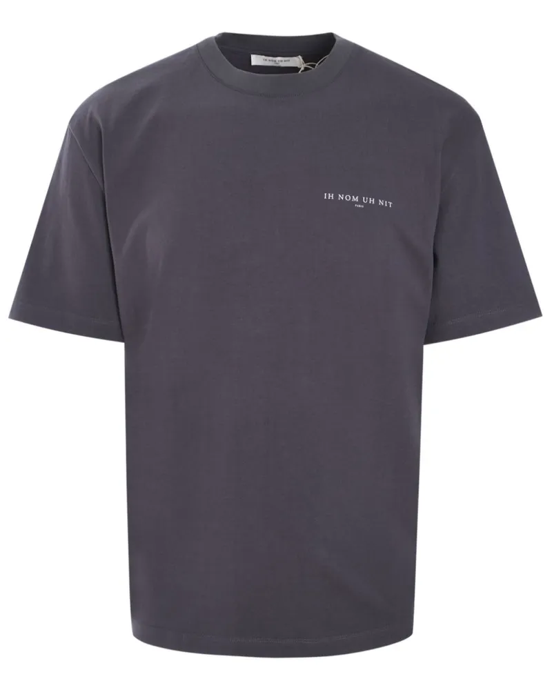IH NOM UH NIT T-Shirt mit Logo-Print - Grau Grau