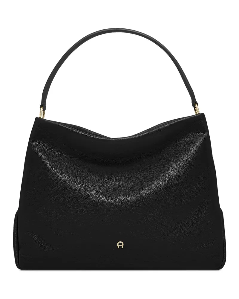 Aigner Mittelgroße Paola Schultertasche - Schwarz Schwarz