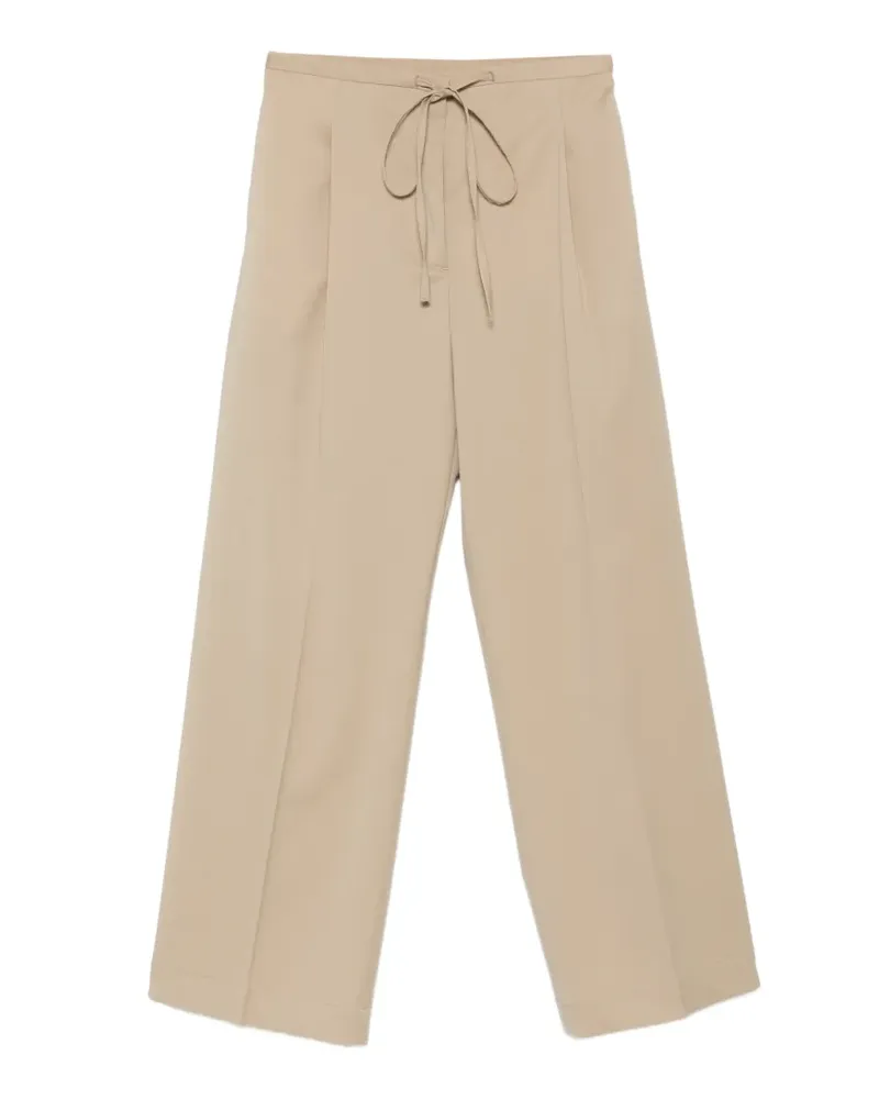 Róhe drawstring pleated trousers - Nude Nude