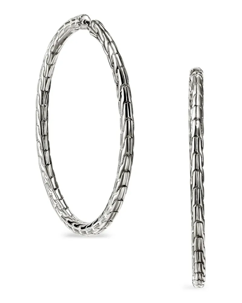 John Hardy JH Essential Flex Creolen aus Sterlingsilber Silber