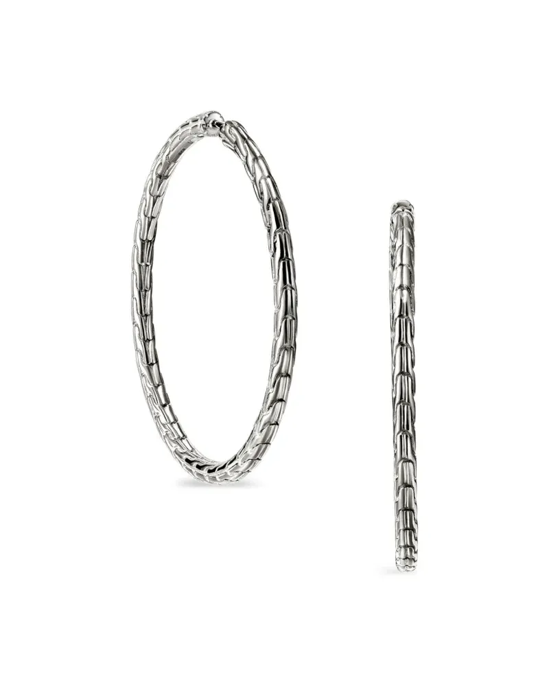 John Hardy JH Essential Flex Creolen aus Sterlingsilber Silber