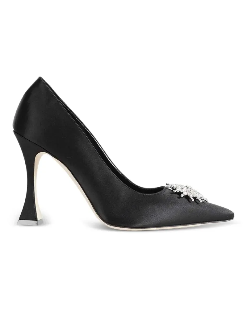 Manolo Blahnik Ronconanu crystal-embellished pumps - Schwarz Schwarz