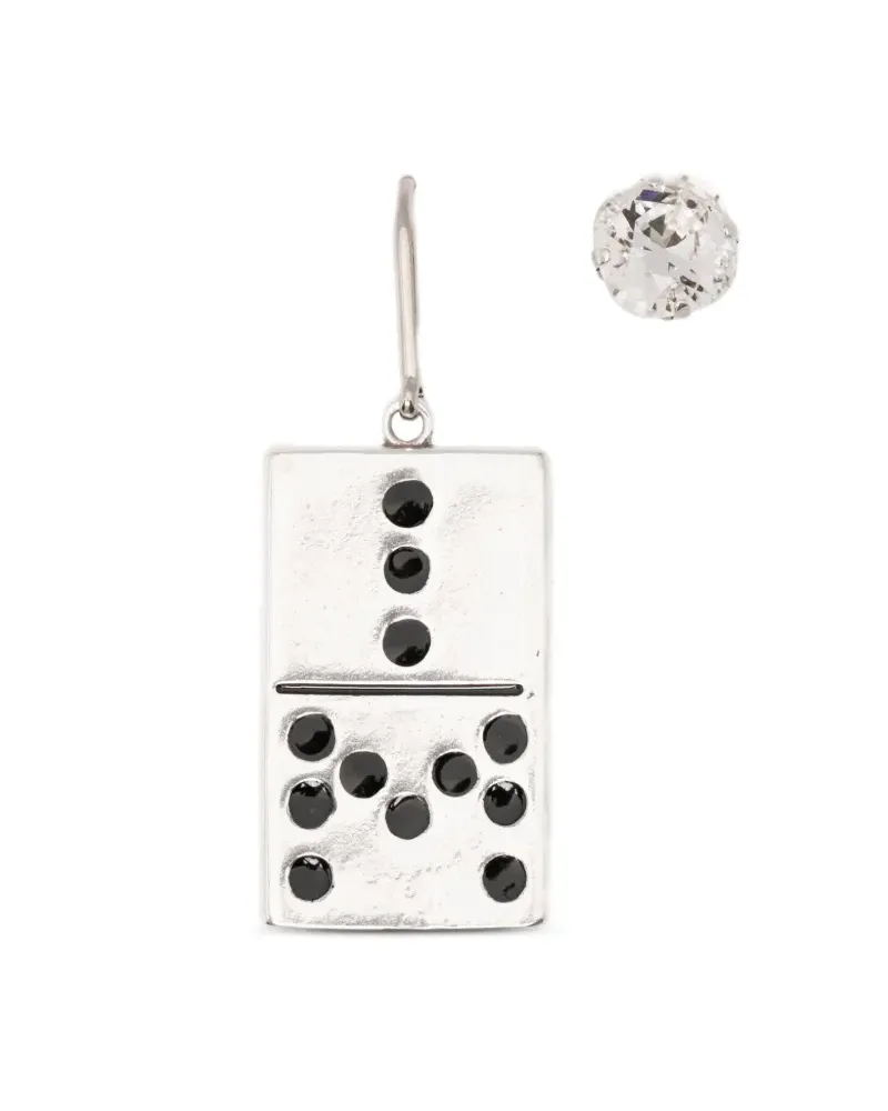 Isabel Marant Verzierte Domino Ohrringe - Silber Silber