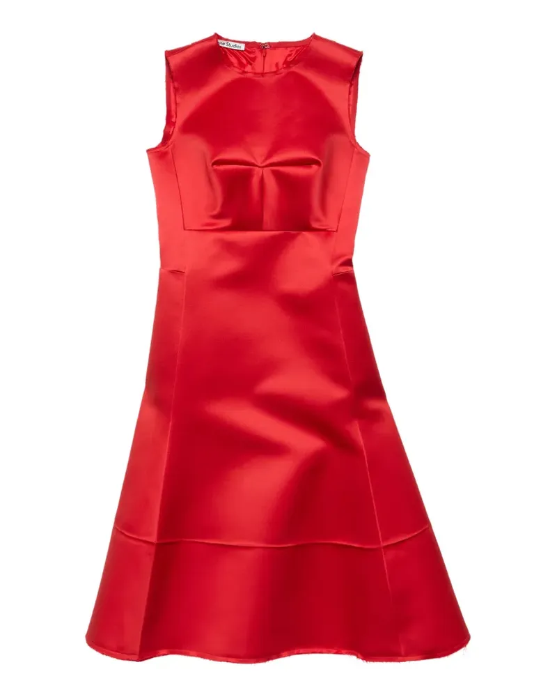 Acne Studios Tunikakleid aus Satin - Rot Rot