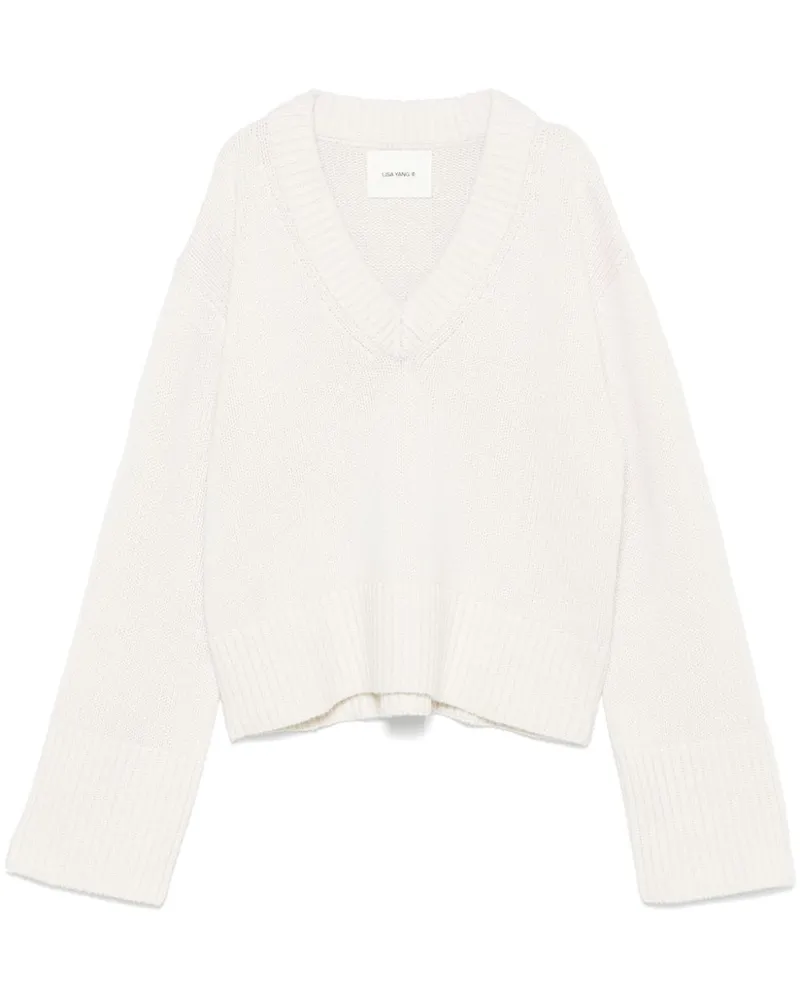 Lisa Yang Aletta Pullover - Weiß Weiß