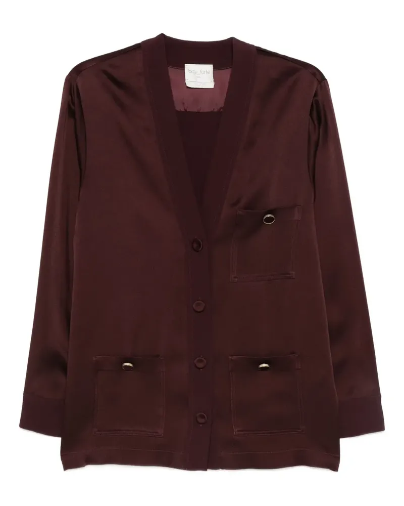 forte_forte Jacke mit Knopftaschen - Braun Braun