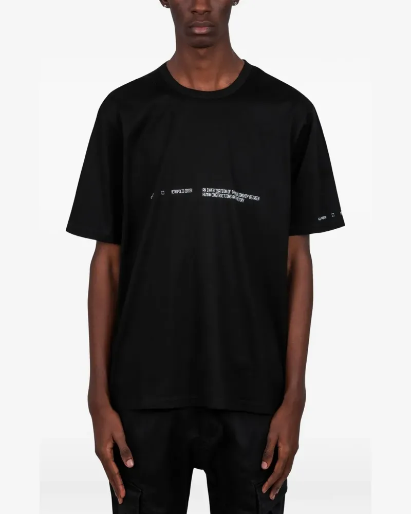 C.P. Company T-Shirt mit Logo - Schwarz Schwarz