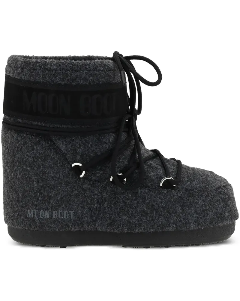 Moon Boot Icon Filzstiefel - Schwarz Schwarz