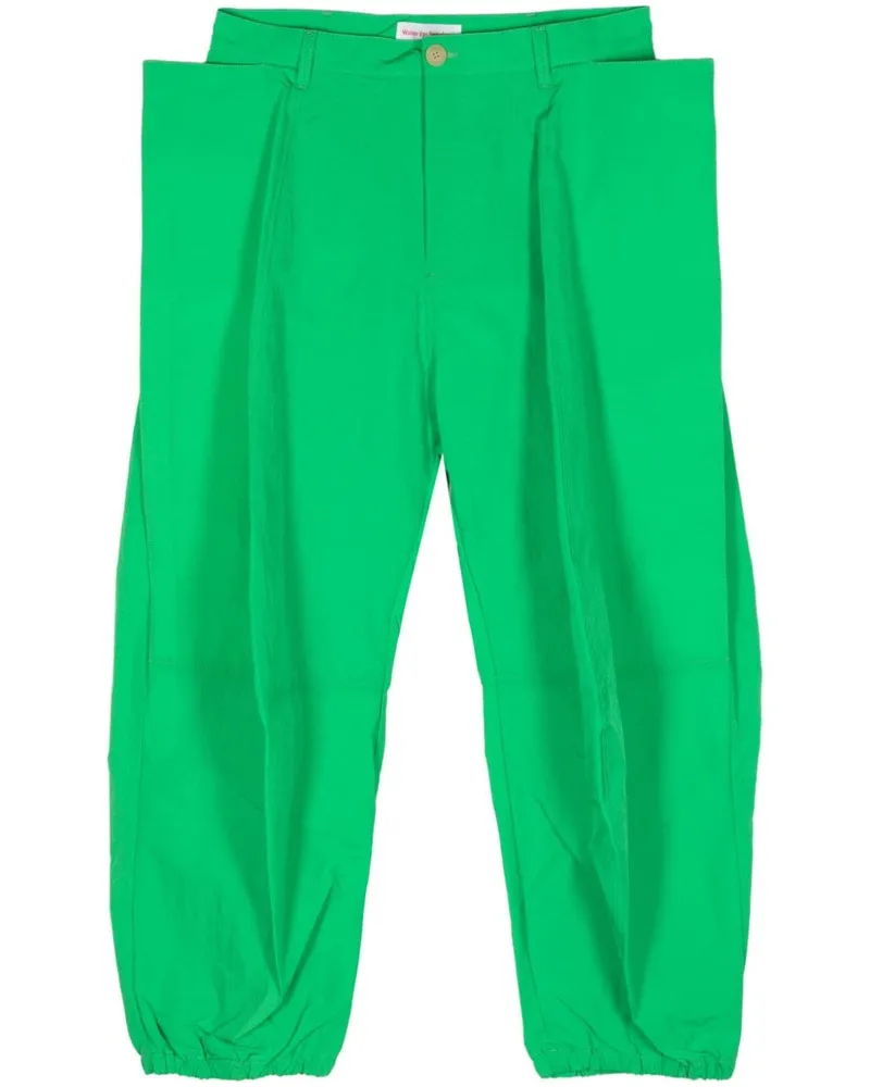 Walter van Beirendonck Cargohose mit Tapered-Bein - Grün Grün