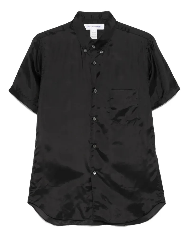 Comme des Garçons Hemd aus Satin - Schwarz Schwarz