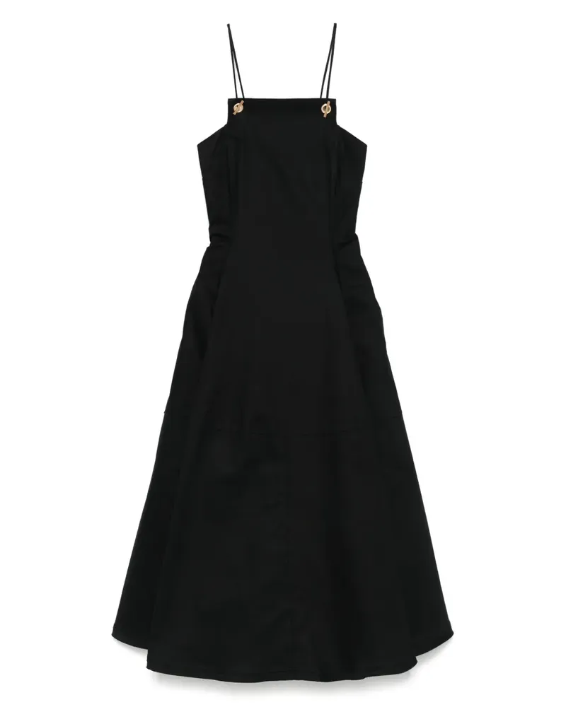 Cult Gaia Maka Midikleid - Schwarz Schwarz
