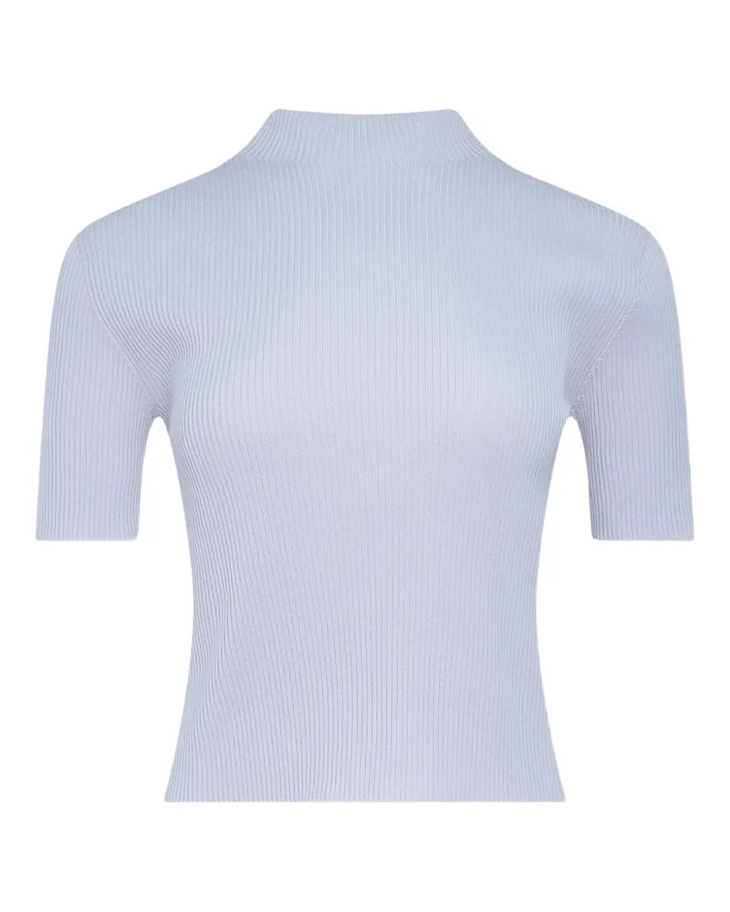 CFCL ribbed-knit short-sleeve top - Violett Violett