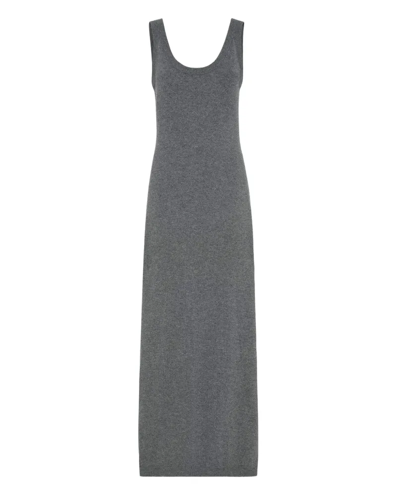 Brunello Cucinelli Strickkleid mit rundem Ausschnitt - Grau Grau