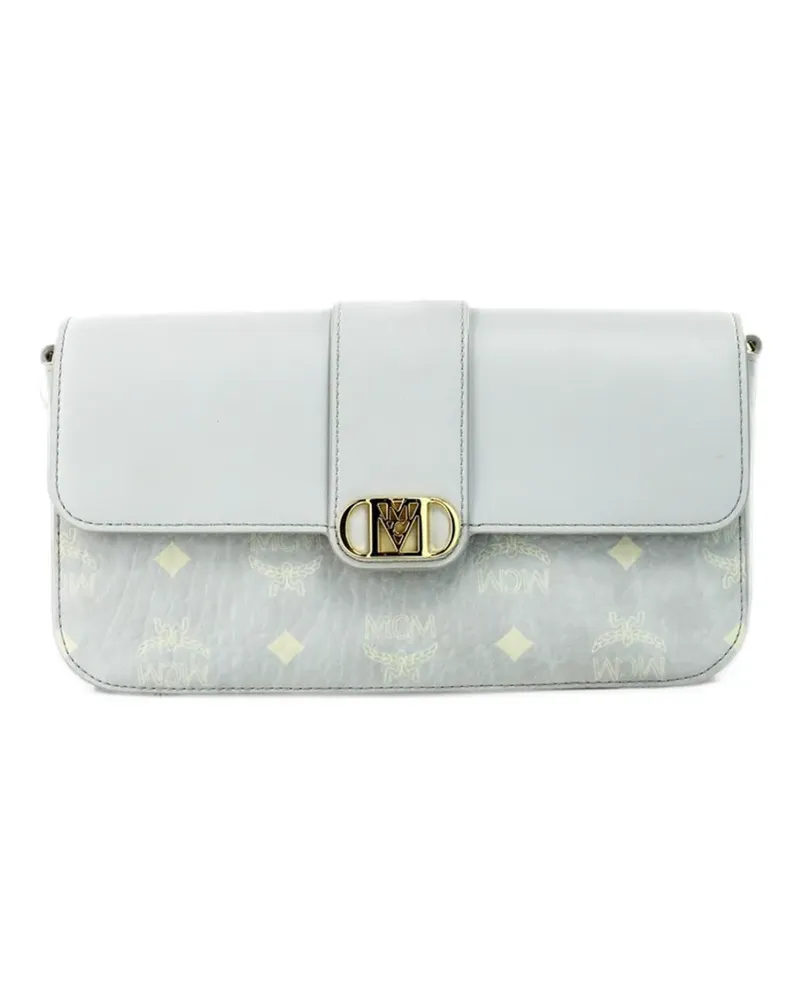 MCM small Mode Travia Visetos leather clutch bag - Grau Grau