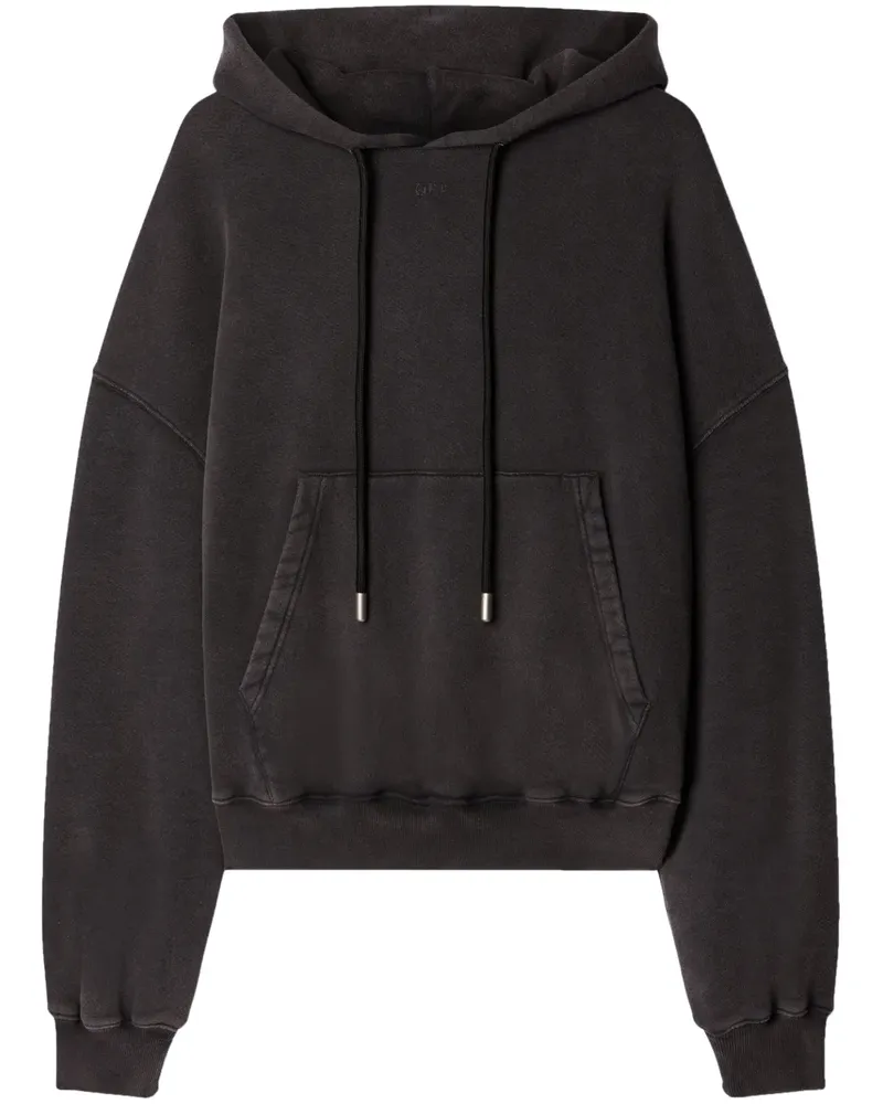 OFF-WHITE Hoodie mit Super Moon-Print - Schwarz Schwarz