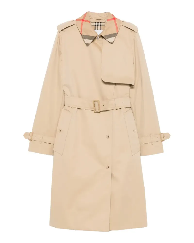 Burberry belted double-breasted trench coat - Nude Nude