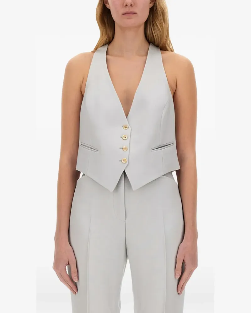 Tom Ford Barathea silk gilet - Grau Grau