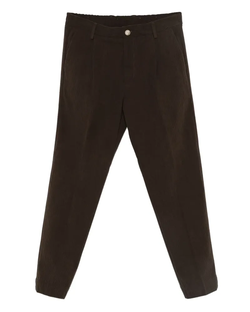 Daniele Alessandrini pleat-detail trousers - Braun Braun
