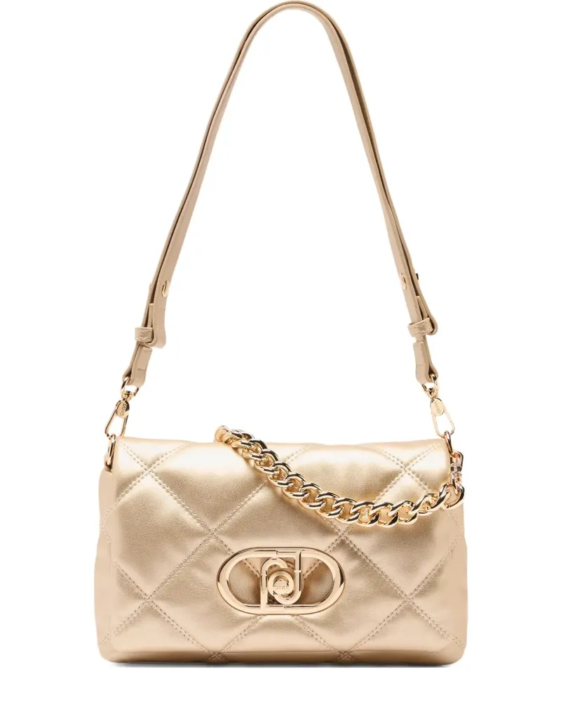 Liu Jo LaPuffy quilted metal shoulder bag - Gold Gold