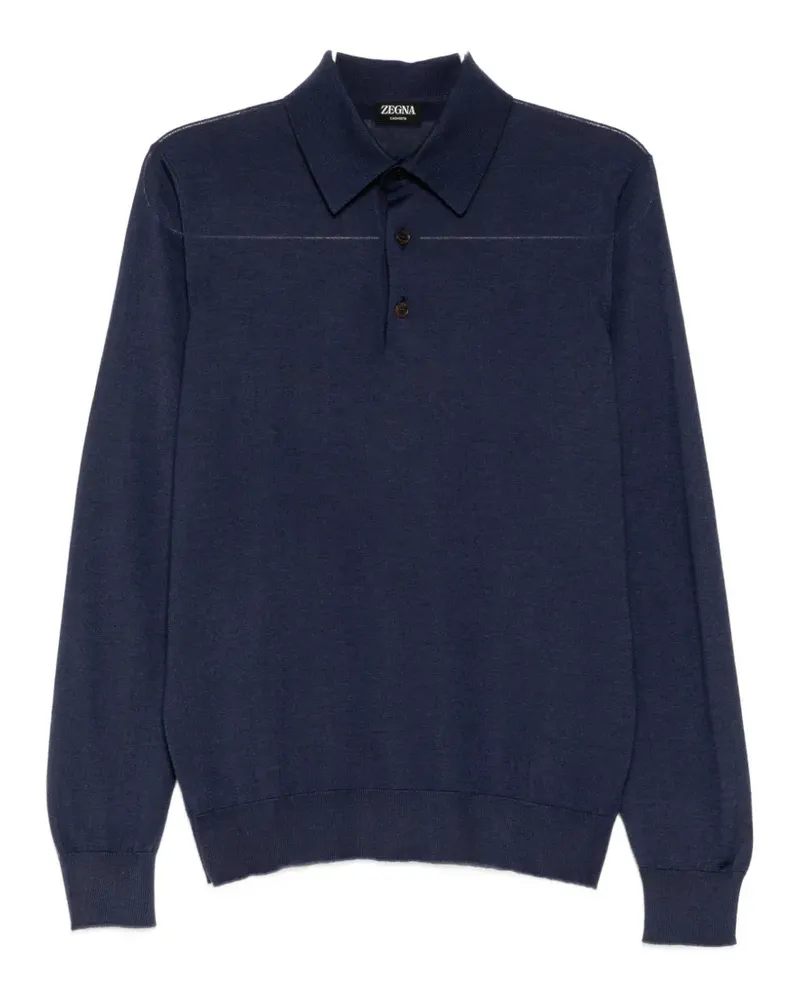 Ermenegildo Zegna Cashseta polo shirt - Blau Blau
