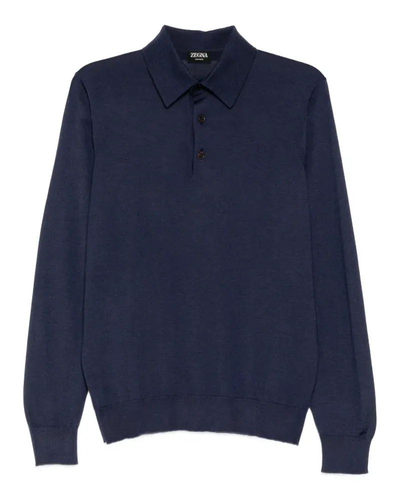 Ermenegildo Zegna Cashseta polo shirt - Blau Blau