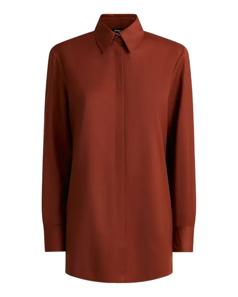 Kiton Langärmeliges Hemd - Rot Rot