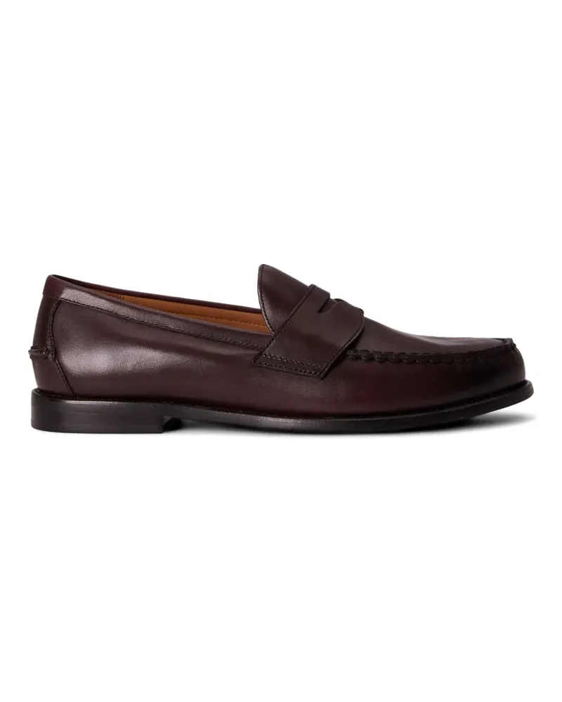 Ralph Lauren Alston Penny-Loafer mit Ziernaht - Braun Braun