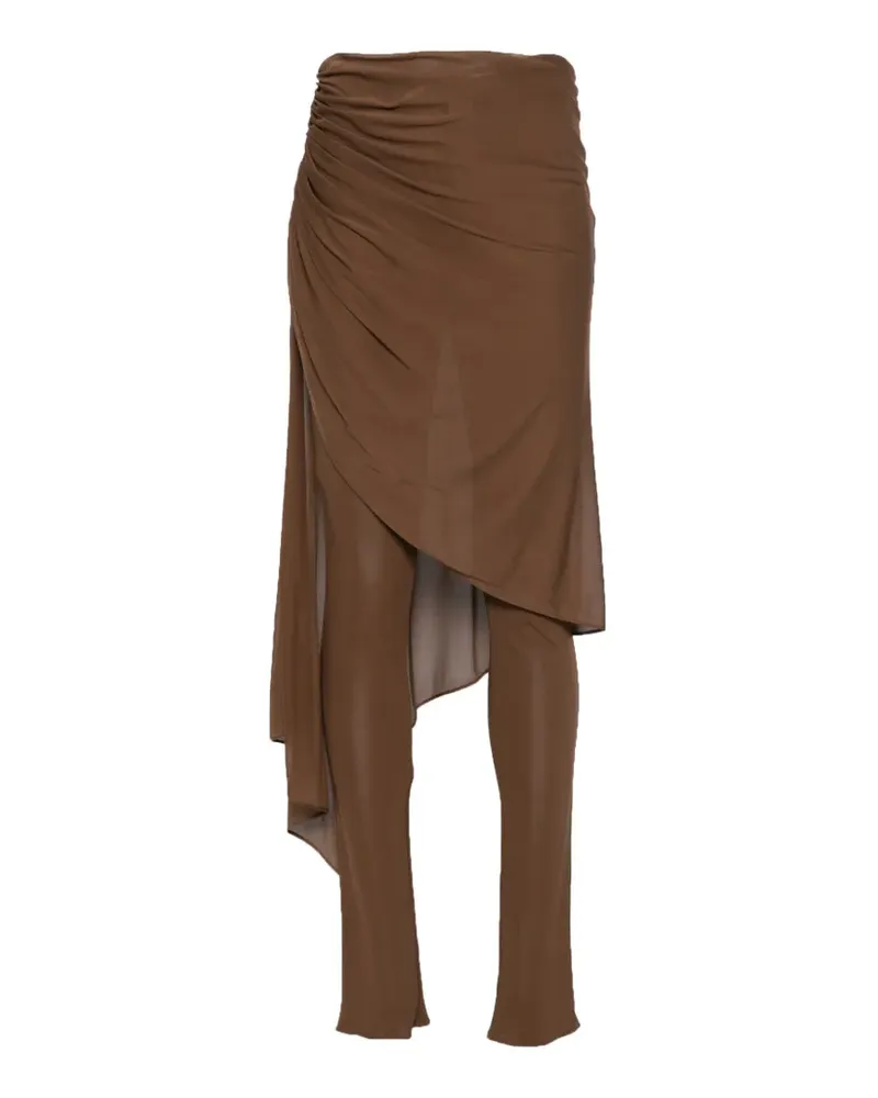 Giuseppe di Morabito Drapierte Hose mit Raffungen - Braun Braun