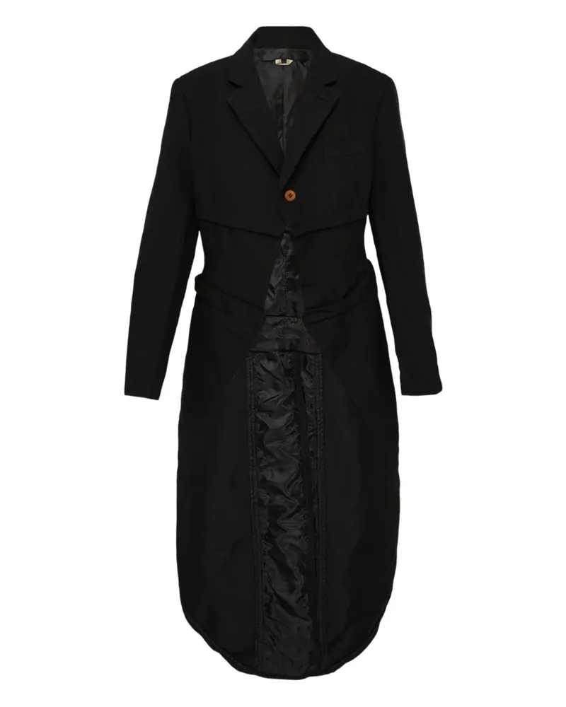 Comme des Garçons buttoned coat - Schwarz Schwarz