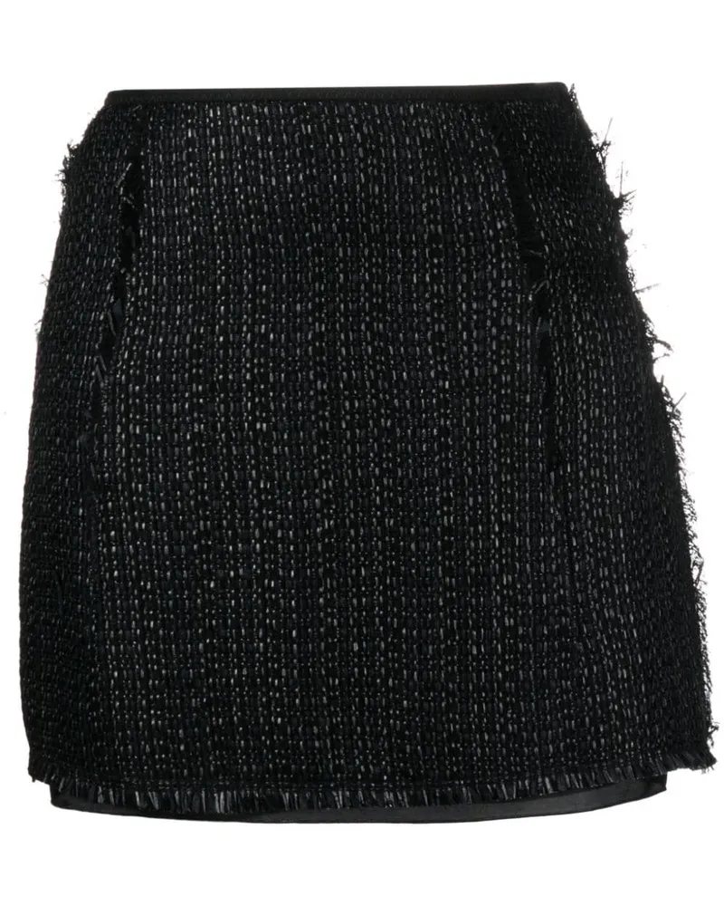 Lanvin Metallischer Minirock - Schwarz Schwarz