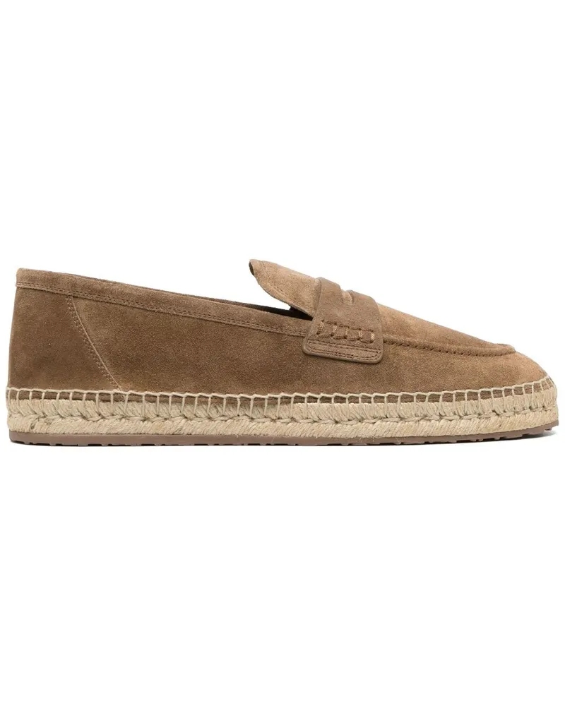 Gianvito Rossi Espadrilles aus Wildleder Braun