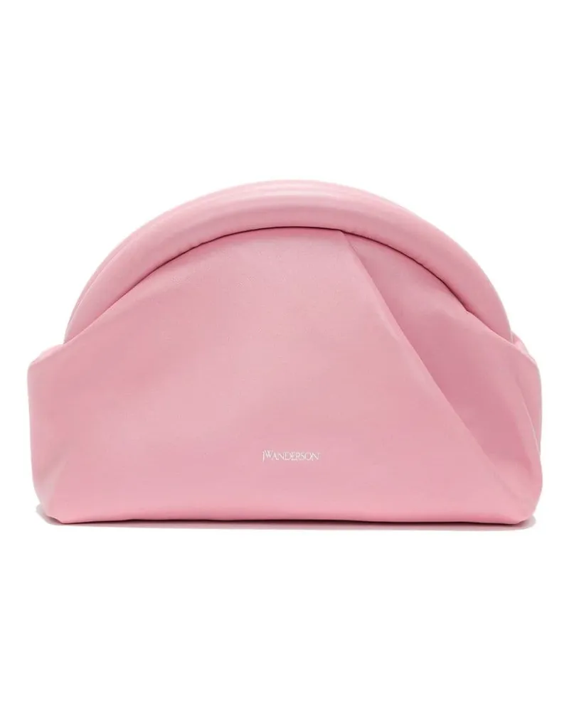 J.W.Anderson Mini Bumper-Clutch aus Leder Rosa