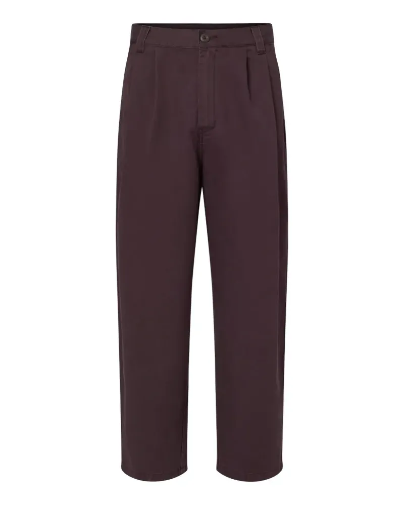 Carhartt WIP pleated stonewashed trousers - Braun Braun