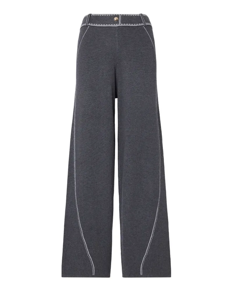 Liu Jo Hose mit Kontrastnähten - Grau Grau