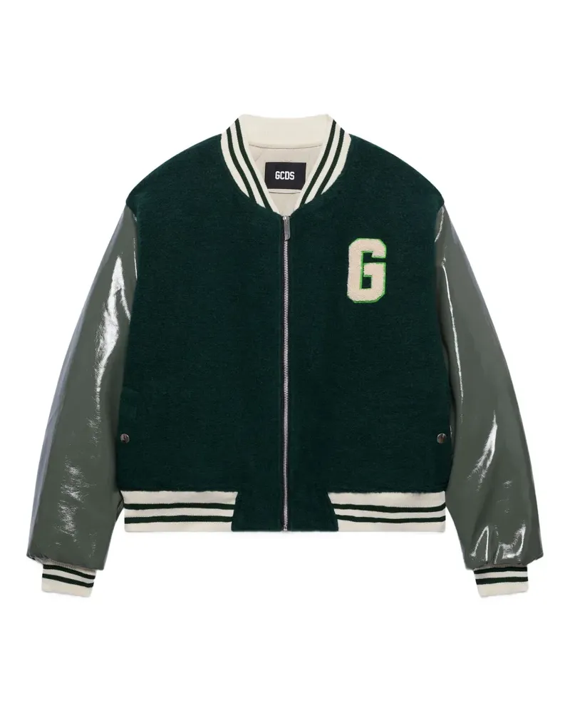 GCDS Letterman Jacke - Grün Grün