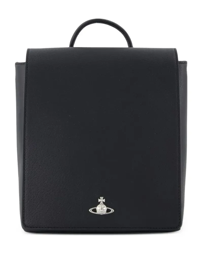Vivienne Westwood Gene Rucksack aus Leder - Schwarz Schwarz