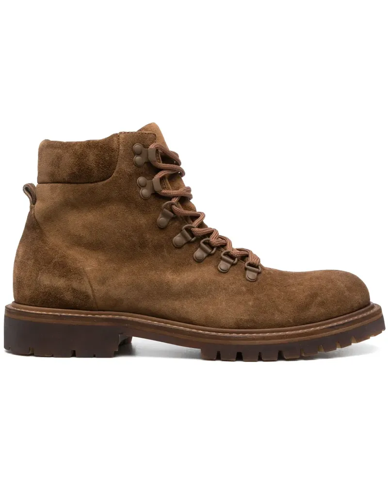 Officine Creative Italia Boss Schnürstiefel aus Wildleder - Braun Braun