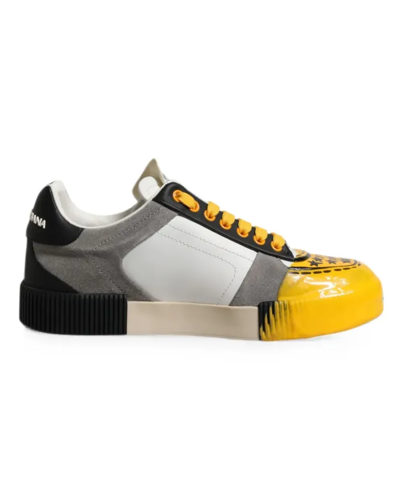 Dolce & Gabbana Miami Sneakers mit Einsätzen - Gelb Gelb