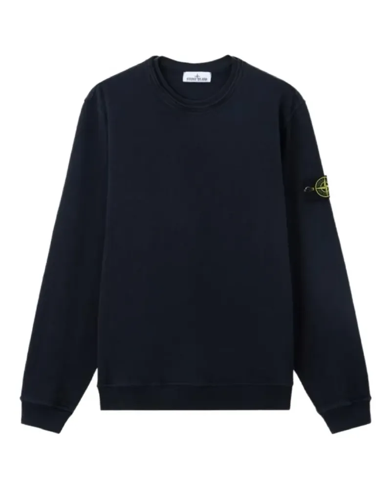 Stone Island 6100034 malfilé-fleece 'OLD' effect sweatshirt - Blau Blau