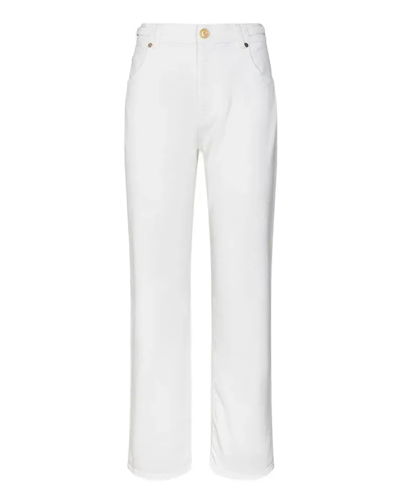 Gaëlle Bonheur Jeans mit seitlichen Klammern - Weiß Weiß