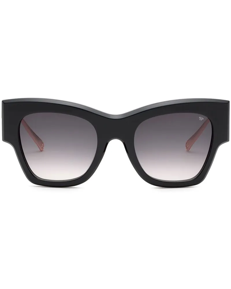 Philipp Plein Rose Venus Oversized-Sonnenbrille - Schwarz Schwarz