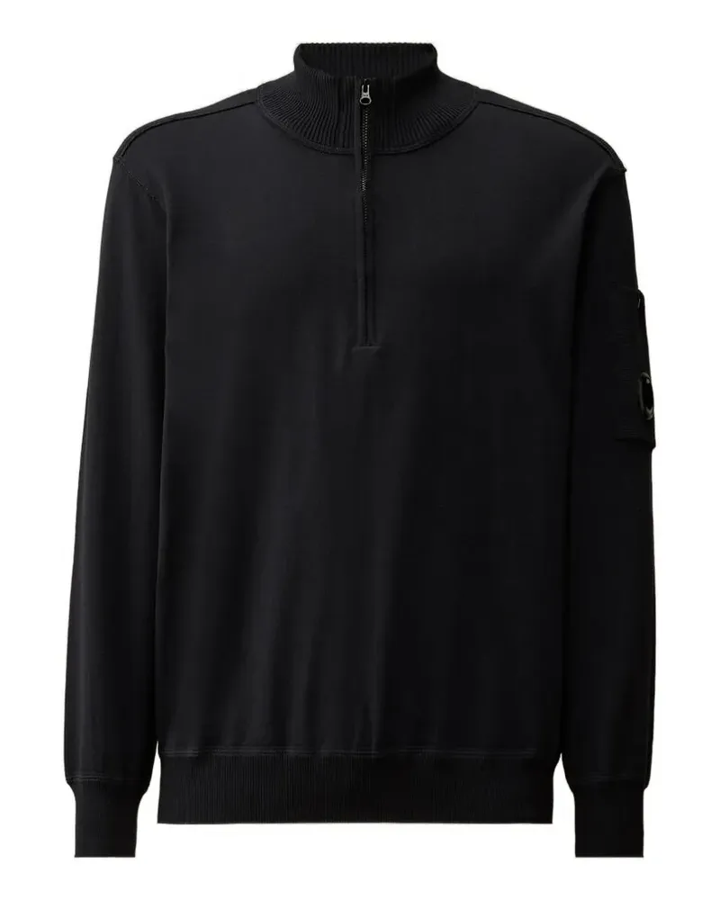 C.P. Company Sea Island Pullover mit kurzem Reißverschluss - Blau Blau