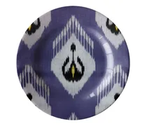 Ikat Keramikteller (28cm) - Violett