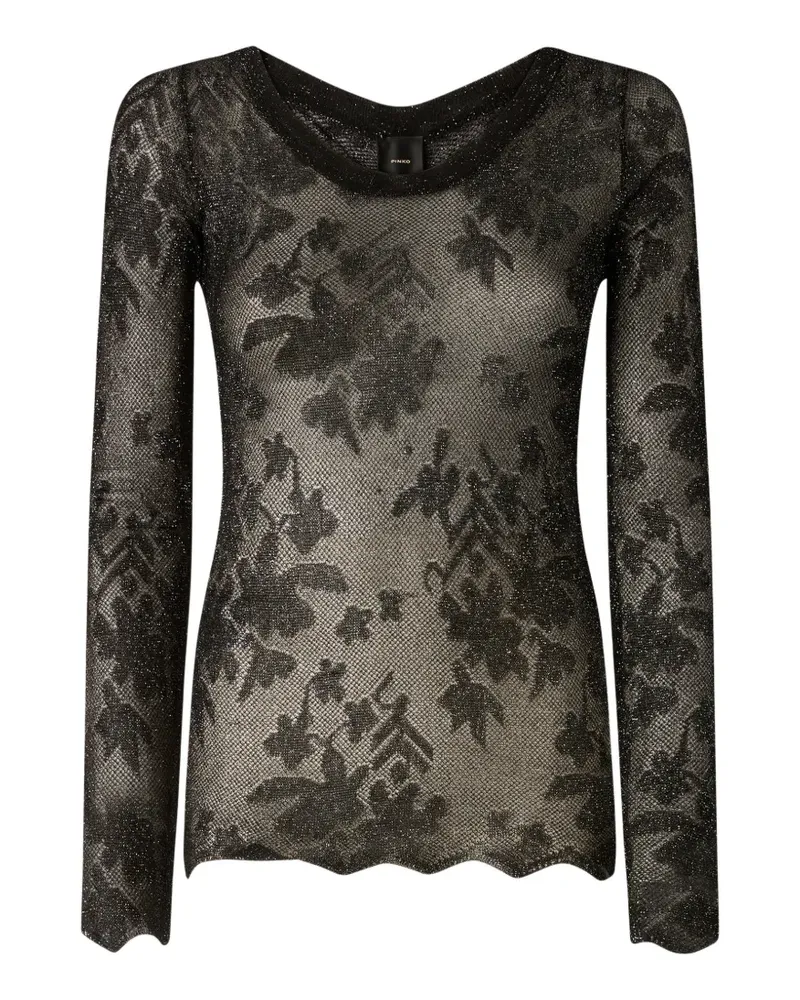 Pinko Monsone round-neck top - Schwarz Schwarz