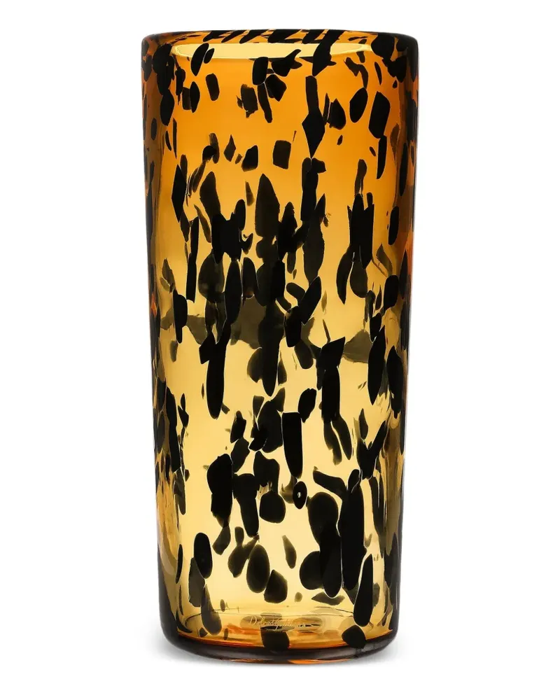 Dolce & Gabbana Mittelgroße Glasvase 22cm - Gelb Gelb